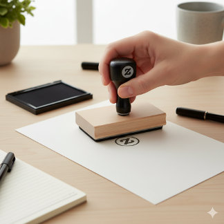 Tampons Encreurs Créez votre propre modèle 4" x 5" Poignée en bois