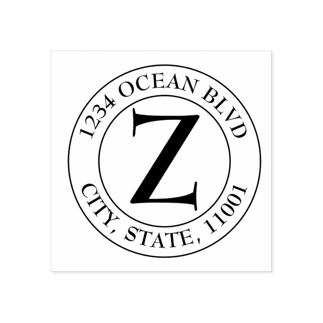 Tampons Encreurs Créez votre propre Monogramme moderne Family Seal  (Impression)