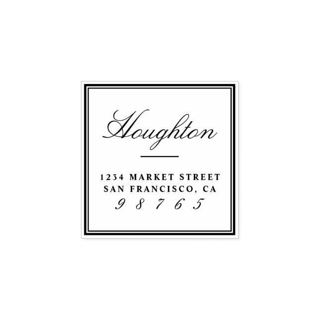 Tampons Encreurs Créez votre propre nom de famille personnalisé Adr (Impression)