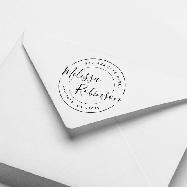 Tampons Encreurs Créez votre propre nom de script d'adresse de reto (Créateur téléchargé)