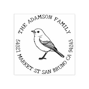 Tampons Encreurs Créez votre propre Robin Américain Nom Adresse de 