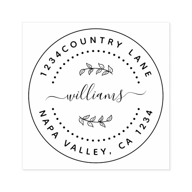 Tampons Encreurs Créez votre propre ronde moderne (Impression)