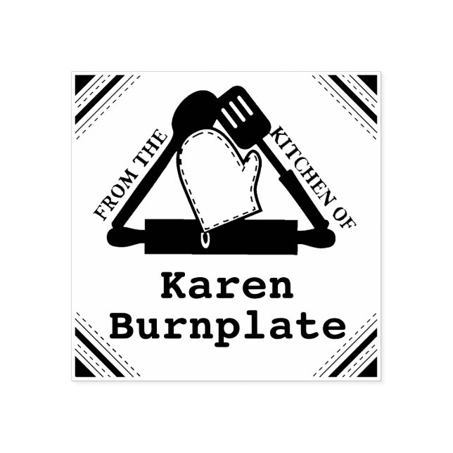 Tampons Encreurs Cuisine à moustiquaire de four à rouleaux de la cu (Impression)