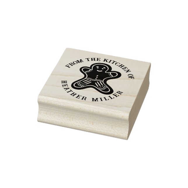 Tampons Encreurs Cuisine Boulangerie Personnalisée Pain d'épice Coo (Tampon)