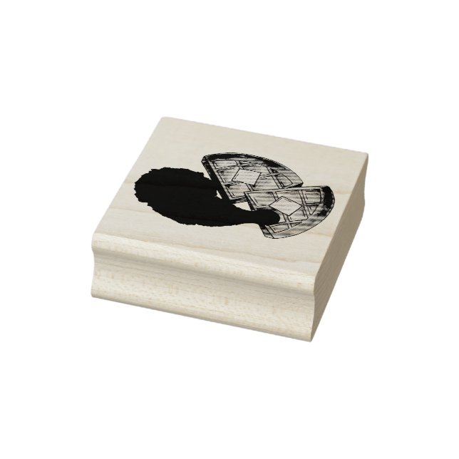 Tampons Encreurs Cuisine soule classique Poulet frit et gaufres Din (Tampon)