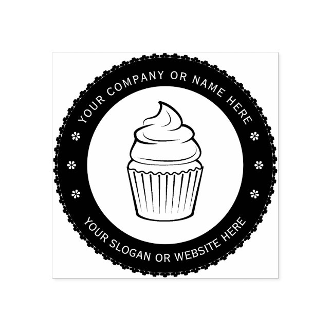 Tampons Encreurs CUPCAKE | Logo d'entreprise personnalisé Timbre en (Impression)