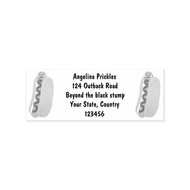 Tampons Encreurs Curieux hot dog Weiner dessin animé (Impression)