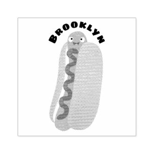 Tampons Encreurs Curieux hot dog Weiner dessin animé