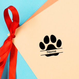 Tampons Encreurs Custom Paw Print   Cute Pet Signature