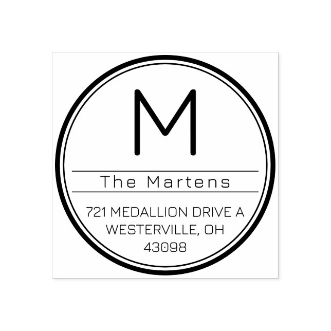 Tampons Encreurs Custom Self Inking Address Stamp (Impression)