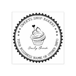 Tampons Encreurs Custom Stamp   Modern&Elegant Boulangerie Maison L