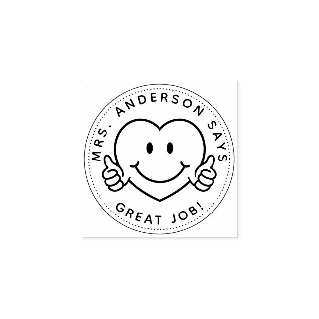 Tampons Encreurs Custom Teacher Gift Stamp Back To School (Impression)