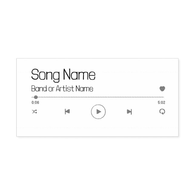 Tampons Encreurs Customizable Your Favorite Music (Impression)