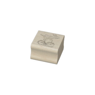 Tampons Encreurs Cute Bunny Rabbit On Bike Cycling Bicycle