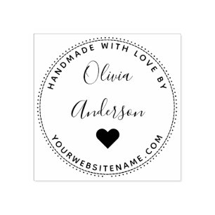 Tampons Encreurs Cute Coeur Tour Personnalisé Fabriqué À La Main Av