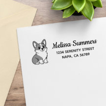 Cute Corgi Dog Return Address