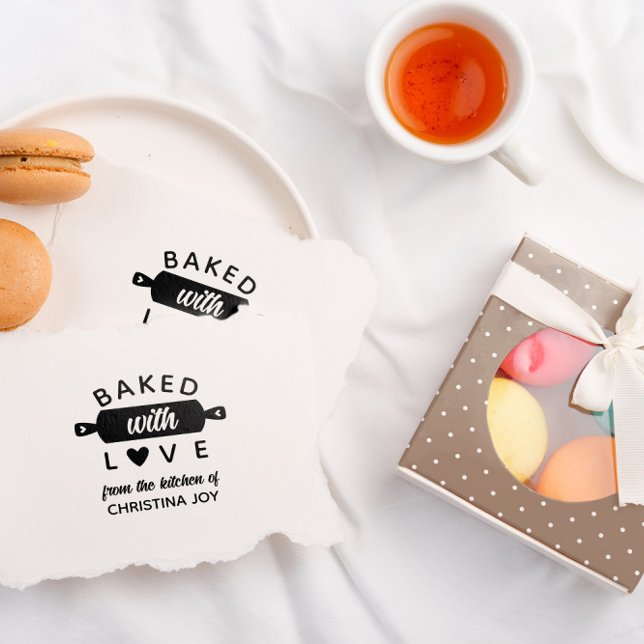 Tampons Encreurs Cute Cuisinée Avec Amour Fait À La Main Petite Ent (Créateur téléchargé)