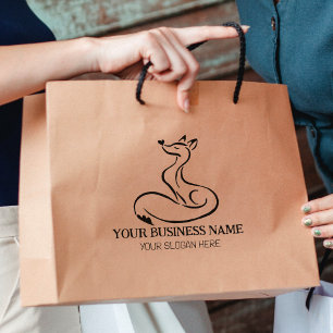 Tampons Encreurs Cute Fox Custom Business, Grande