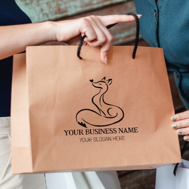 Tampons Encreurs Cute Fox Custom Business, Grande (Créateur téléchargé)