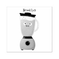 Cute happy food mixender cuisine appareil dessin a