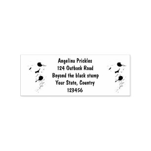 Tampons Encreurs Cute happy shrimp, dessin animé de crevettes