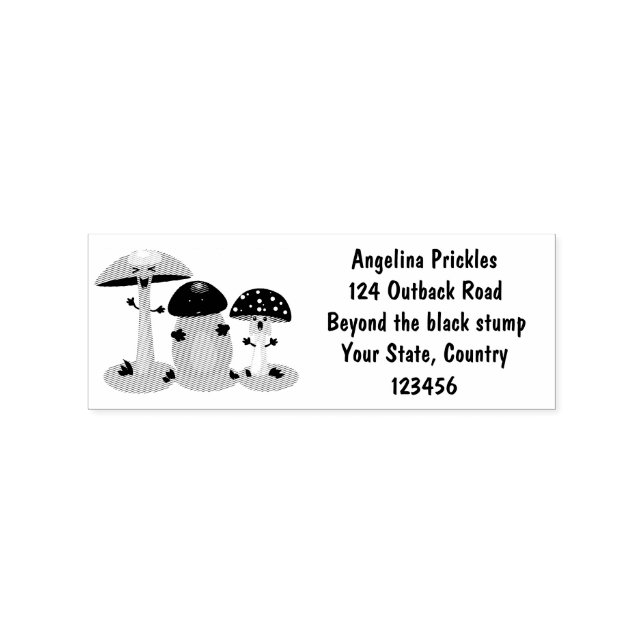 Tampons Encreurs Cute kawaii champignon champignon toadstool (Impression)
