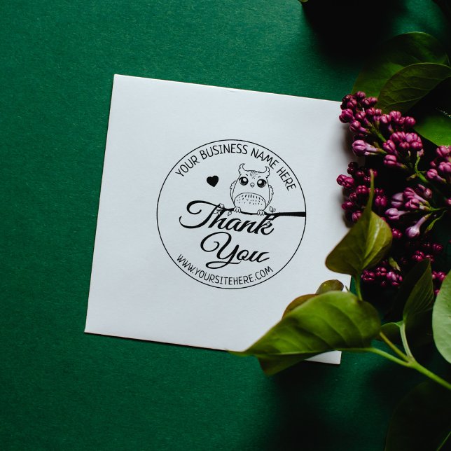 Tampons Encreurs Cute Owl Merci (Créateur téléchargé)