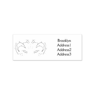 Tampons Encreurs Cute red crab cartoon