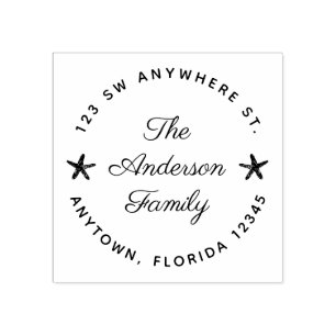 Tampons Encreurs Cute Starfish Adresse de retour personnalisée