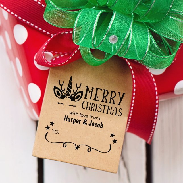 Tampons Encreurs Cute Unicorn Joyeux Noël (Créateur téléchargé)