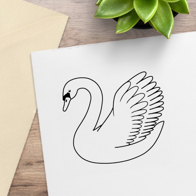 Tampons Encreurs Cygne blanc (Créateur téléchargé)