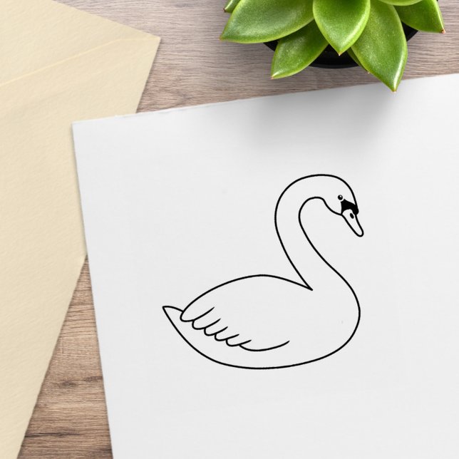 Tampons Encreurs Cygne blanc (Créateur téléchargé)