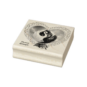 Tampons Encreurs Cygne noir et cygne blanc