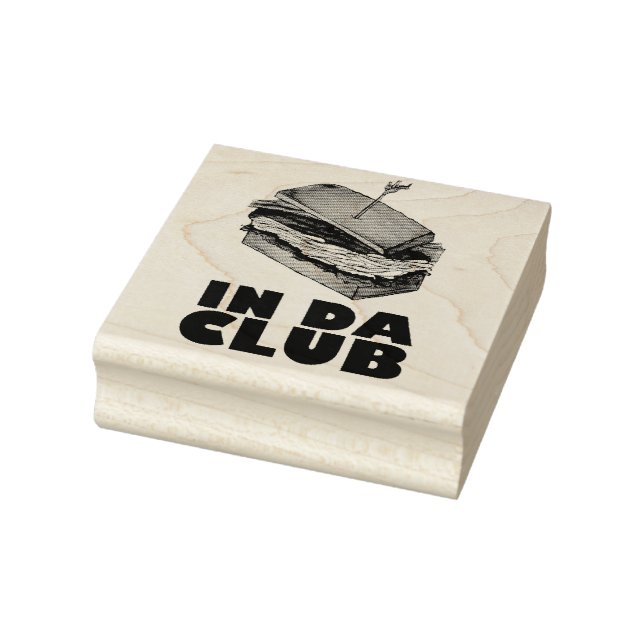 Tampons Encreurs Dans Da Club Turkey Club Sandwich Diner Nourriture (Tampon)