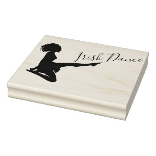 Tampons Encreurs Danseur Irlandais Danse Soft Shoe Noir Blanc Danse