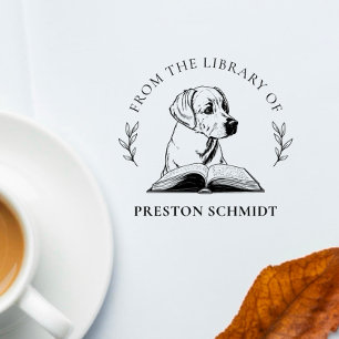 Tampons Encreurs De la bibliothèque de Chien avec livre Elegant F