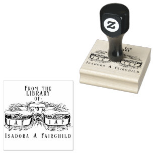 Tampons Encreurs De la bibliothèque de rouleaux de colombes vintage