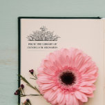 TAMPONS ENCREURS DE LA BIBLIOTHÈQUE DE VOTRE NOM FLEURS DES CHAMPS<br><div class="desc">Tampon ex-libris élégant avec votre nom personnalisé, parfait pour ajouter une touche personnelle à votre précieuse collection de livres. L'ex-libris présente une illustration charmante de marguerites, de fleurs des champs et d'herbe avec "de la bibliothèque de" et votre nom sous deux lignes décoratives. Remplacez le nom sous le livre par...</div>