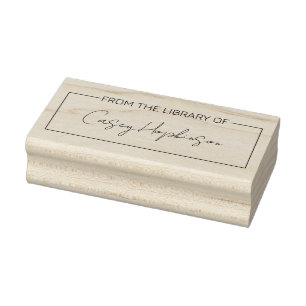 Tampons Encreurs De la bibliothèque du livre plaque moderne