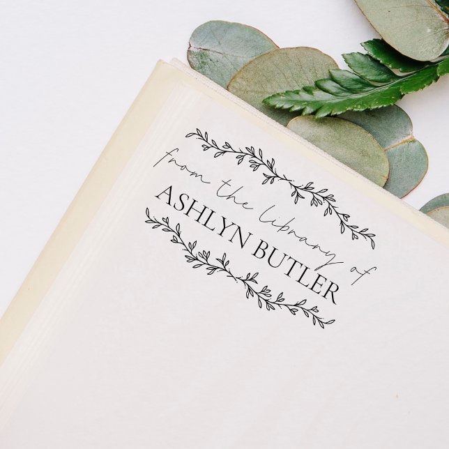 Tampons Encreurs De La Bibliothèque Du Timbre En Bois De Nom Person (Créateur téléchargé)