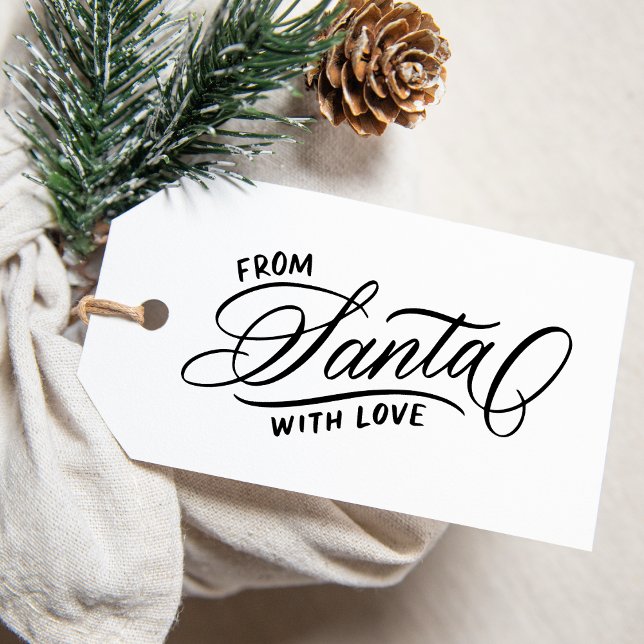 Tampons Encreurs De Père Noël Avec Amour Calligraphie Script Vacanc (Créateur téléchargé)
