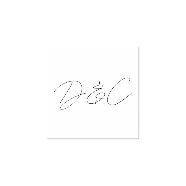 Tampons Encreurs Décontracté Chic Mariage de style d'écriture manus (Impression)