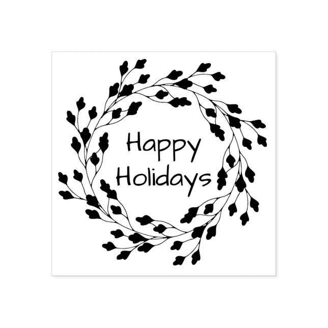 Tampons Encreurs Délicieuses vacances en couronne feuille (Impression)