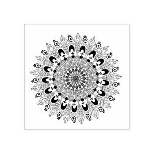 Tampons Encreurs Design de fleurs Mandala