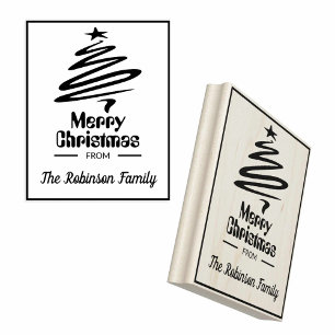 Tampons Encreurs Design de timbre de carte de Noël personnelle