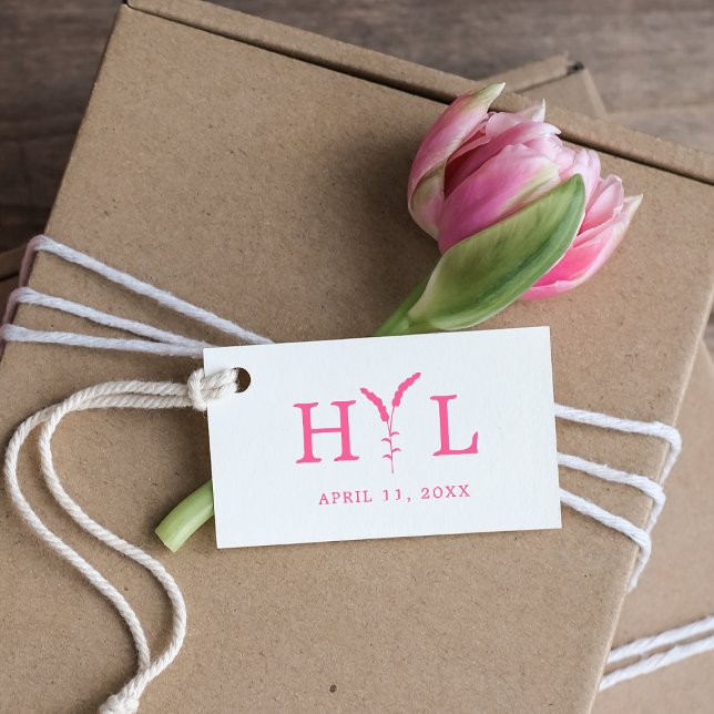 Tampons Encreurs Design élégant avec Fleurs & Initiale pour Mariage (Créateur téléchargé)