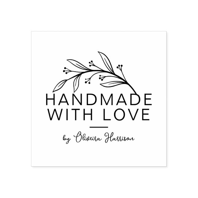 Tampons Encreurs Design Vert Personnalisé Fait À La Main Par (Impression)