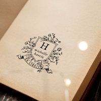 Dessin Ancien Monogramme Ex Libris Nom Livre