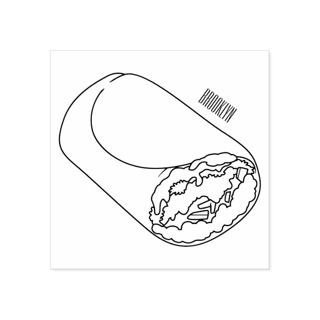 Tampons Encreurs dessin animé de Burrito (Impression)