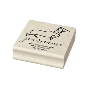 Tampons Encreurs Dessin au trait de la race canine Dachshund Chenil